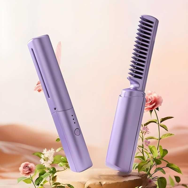 Electric Portable Mini Hair Straightener Comb