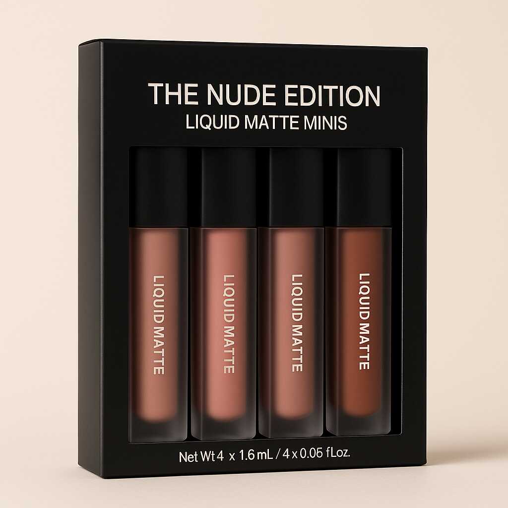 Nude Edition Liquid Lipstick Shades Set of 4