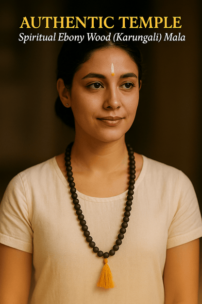 Original Karungali Mala 108 Beads Ebony Wood